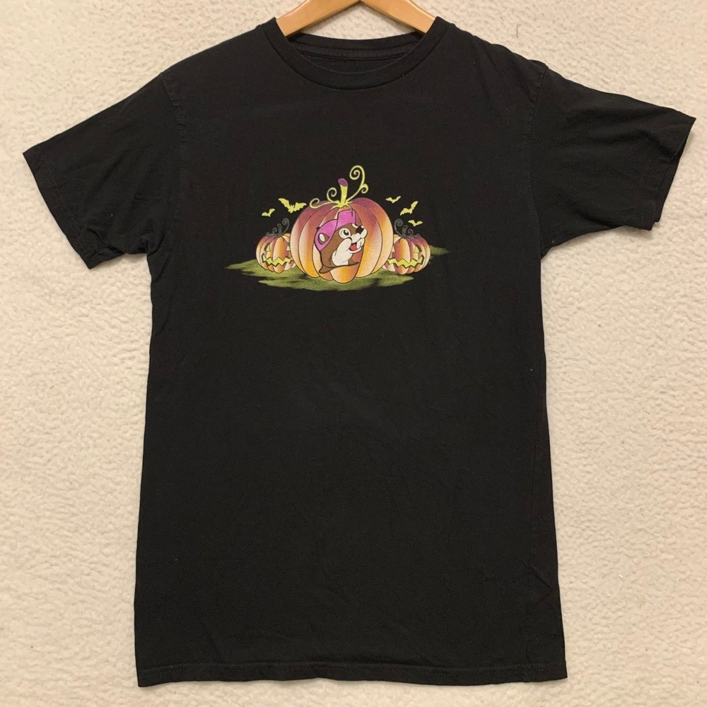 Buc-ee's Halloween T-Shirt Unisex Small Vampire Beaver Pullover Crewneck Black